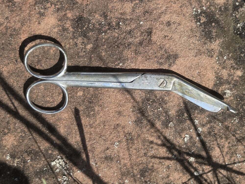 Vintage Engel Germany Medical Chrome Bandage Scissors Surgical Shears